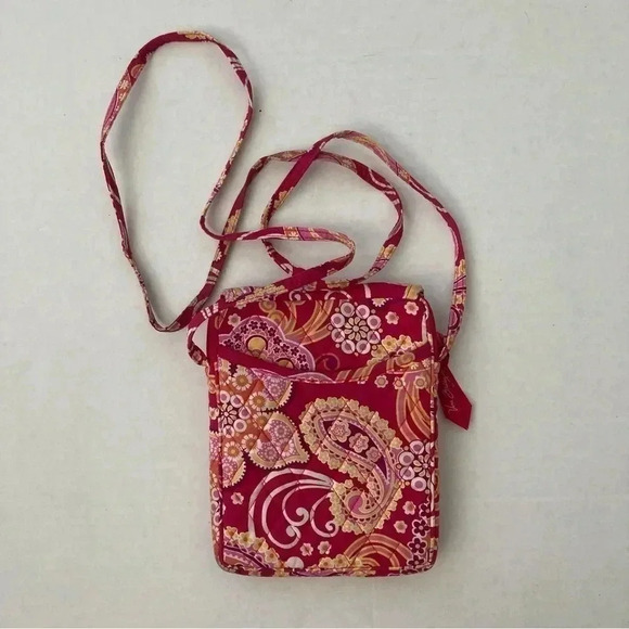 Vera Bradley Shoulder Crossbody Purse Raspberry Fizz (Retired) - Picture 8 of 10